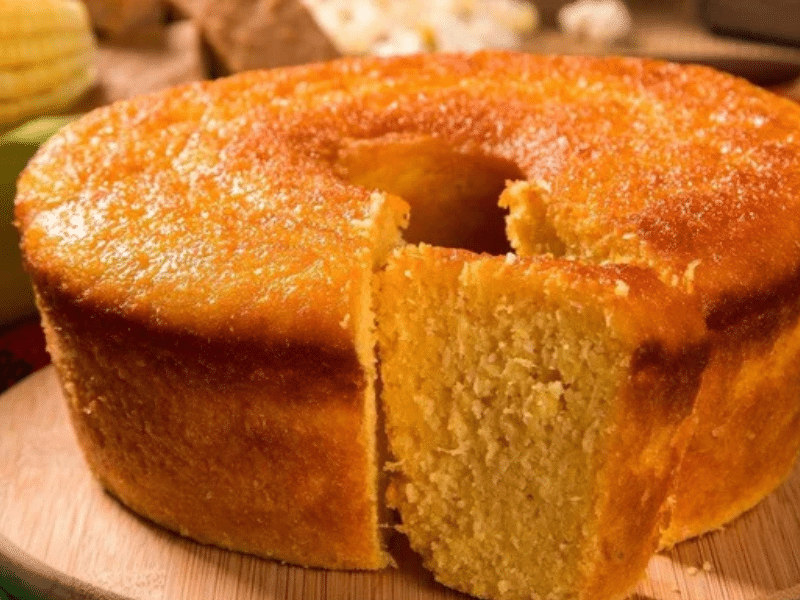 Bolo de fubá tradicional