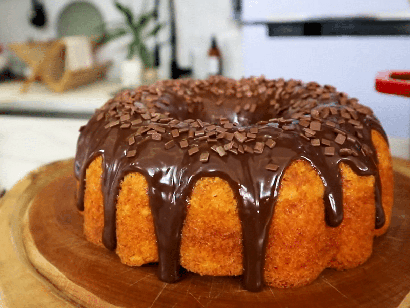 Bolo de Cenoura Caseiro Fofinho